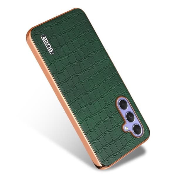 AZNS Samsung Galaxy A34 5G Plånboksfodral Konstläder - Grön