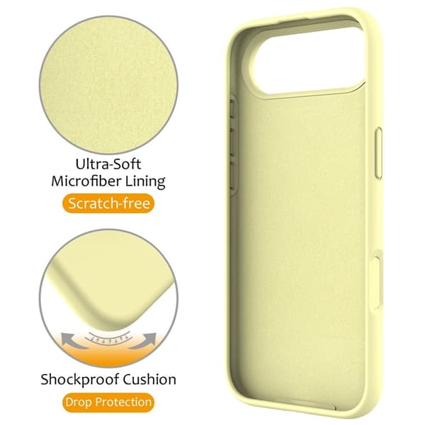 Mobilskal till iPhone Air MagSafe Kickstand PC + Silikon - Gul Gul