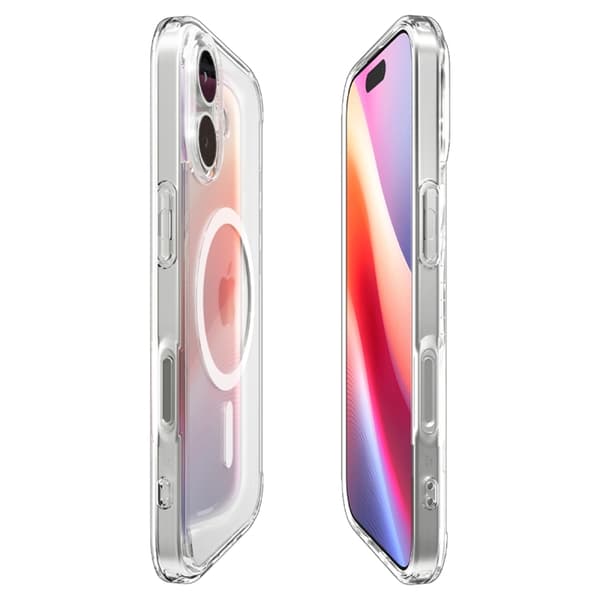 Spigen Mobilskal till iPhone 17 Magsafe Ultra Hybrid - Clear/Vit Transparent