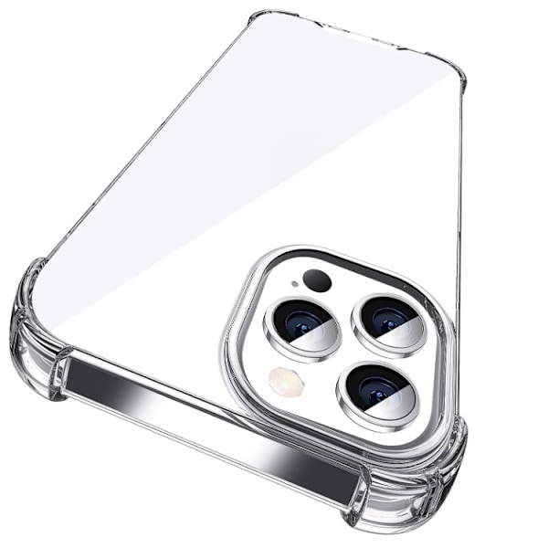 BOOM Mobilskal till iPhone 15 Pro Shockproof TPU - Clear Transparent