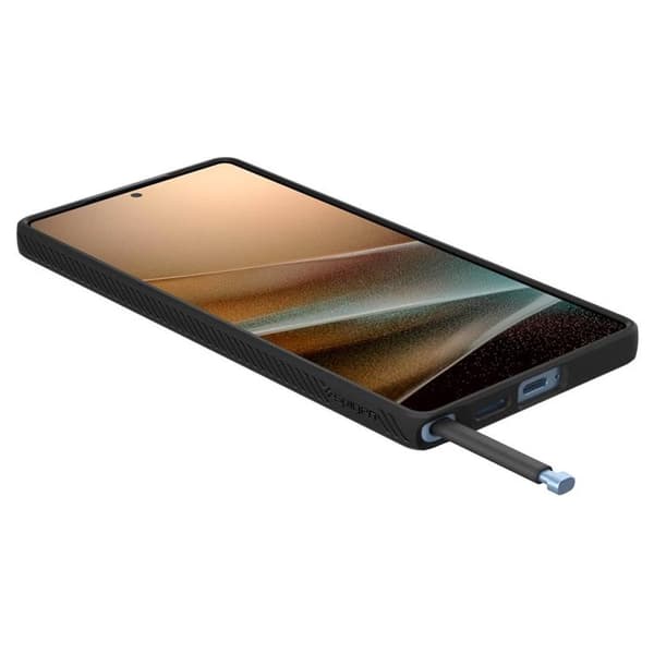 Spigen telefontaske til Galaxy S25 Ultra Liquid Air - Mat Sort Svart