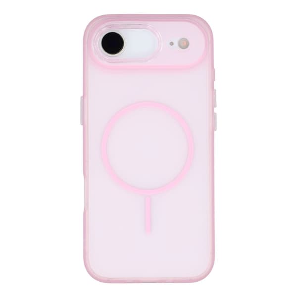 Mobilskal till iPhone Air MagSafe med Glitter Lins Frame - Rosa Rosa