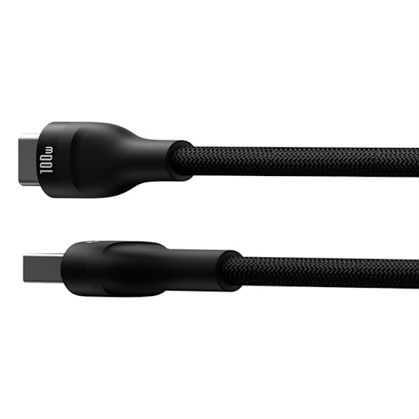 Baseus USB-C till USB-A kabel Flash 2 100W 2m- Svart Svart