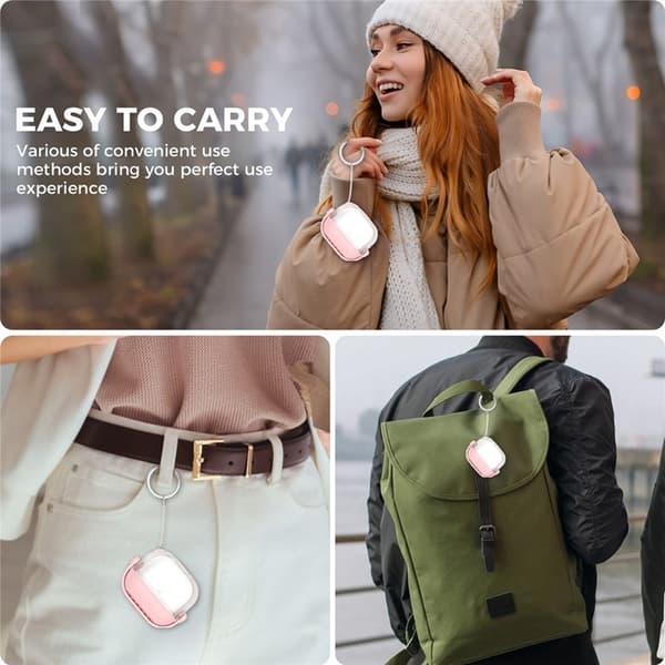 AHASTYLE AirPods 4 Mobilskal Silikon WG174 - Rosa Rosa