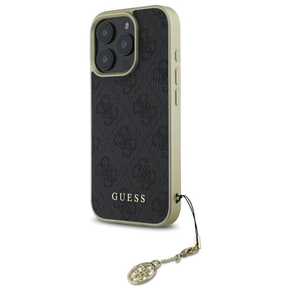 Guess telefontaske til iPhone 16 Pro Max 4G Charms Collection - Sort Black
