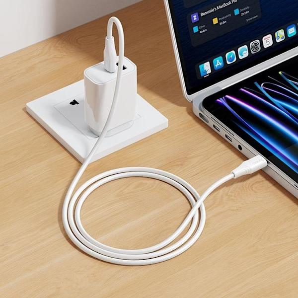 HOCO USB-C till USB-C 60W Kabel 1m Silikon X124 - Vit