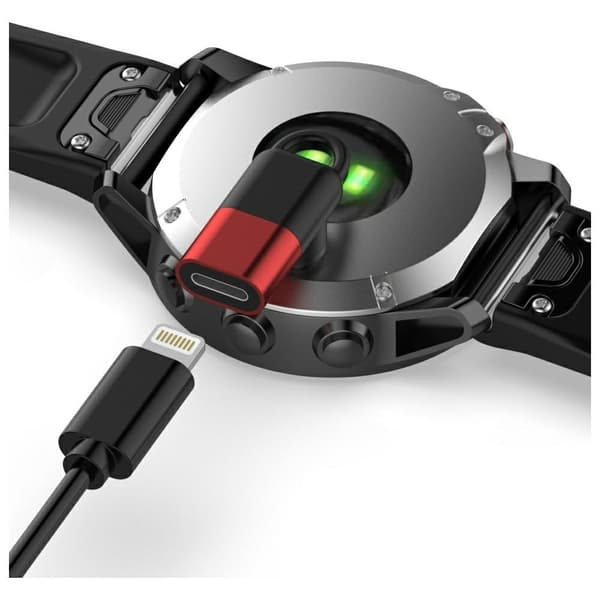 Beline Lightning Adapter til Garmin ure - Rød