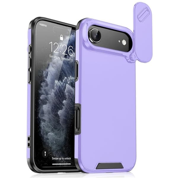 Mobilskal till iPhone Air Slide Kamera - Lila Lila