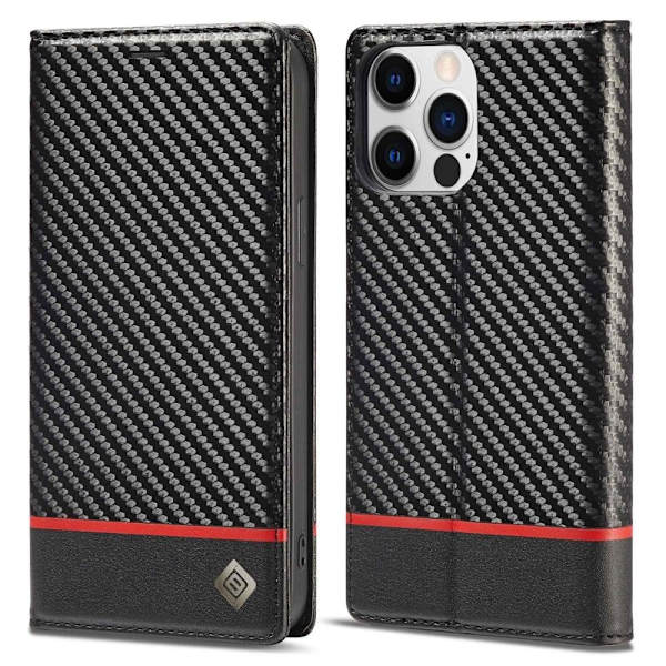 LC.IMEEKE iPhone 14 Pro Max Plånboksfodral Konstläder - Vit