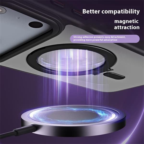 Telefontaske til iPhone 17 Pro Max MagSafe Kickstand Silver