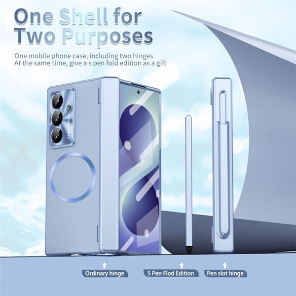 Mobilskal För Galaxy Z Fold 8 MagSafe Hård PC - Silver