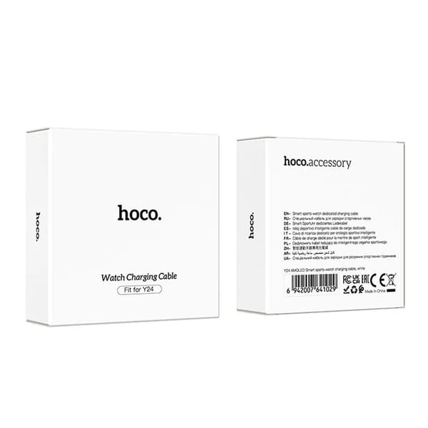 Hoco Smartwatch UAB-A Kabel 0.6m - Hvid Svart
