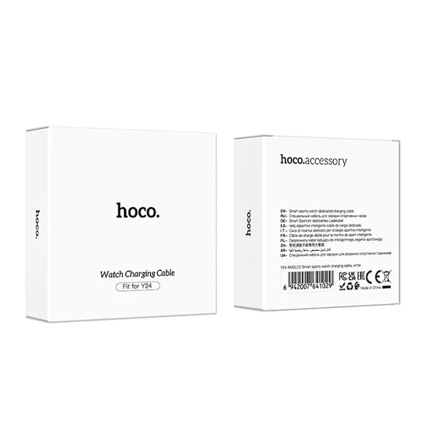 Hoco Smartwatch UAB-A Kabel 0.6m - Vit Svart