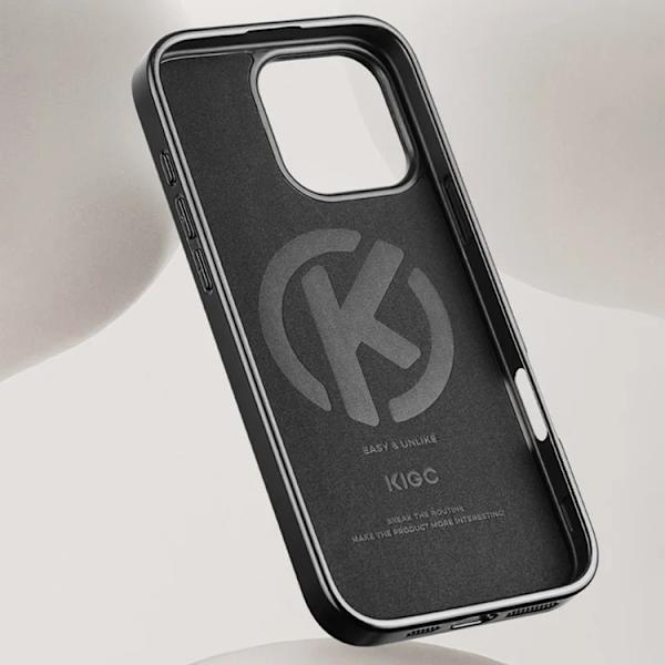 KIGC Mobilskal till iPhone 16 Pro Korthållare Electroplating - Grå Grå