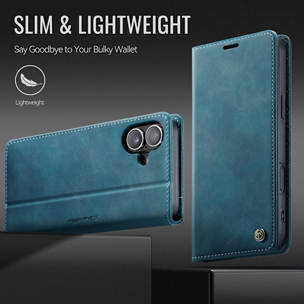 Caseme iPhone 17 Plånboksfodral RFID Blocking 033 Series - Grön Grön