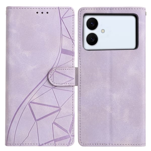 Samsung Galaxy S26 Edge Plånboksfodral Impränerad TriangelKonstläder Lila