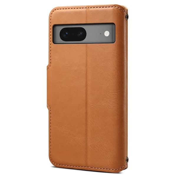 DENIOR Google Pixel 7 5G Plånboksfodral Konstläder Stötbeständig Khaki