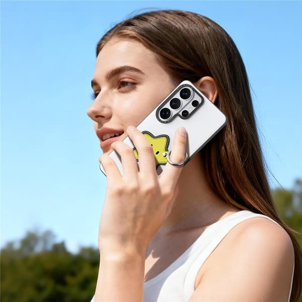 DUX DUCIS Mobilskal till Galaxy S26 Ultra Ringhållare/Handledsrem Luvy Series Vit