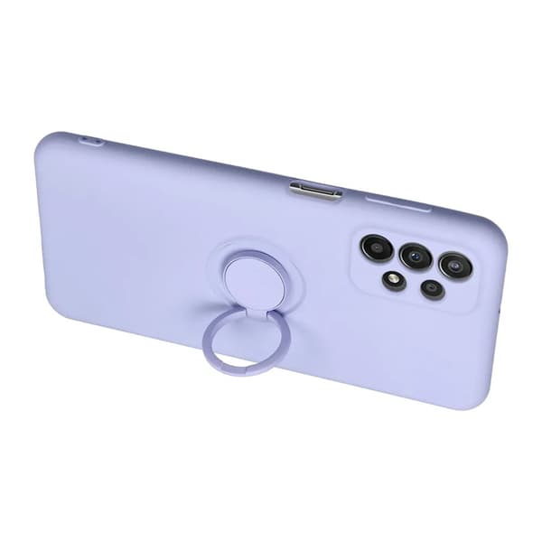 Mobilskal till Galaxy S25 Edge Silikon Ring - Violett Lila
