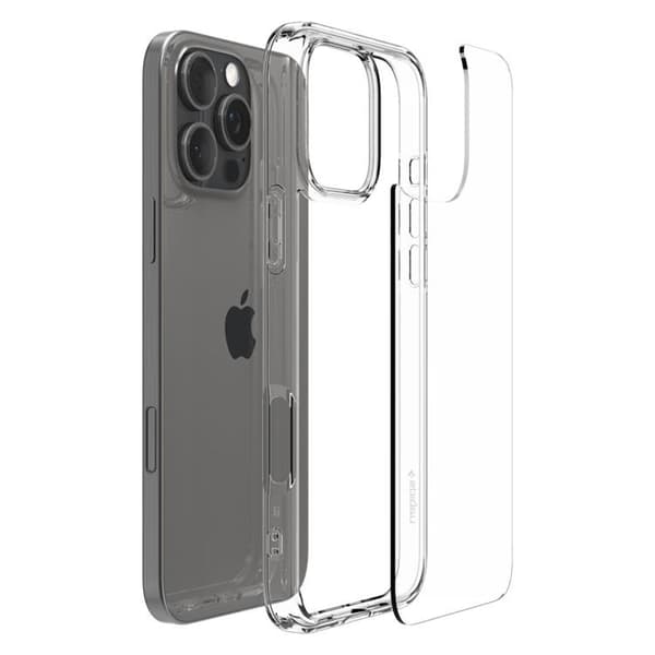 Spigen Telefontaske til iPhone 16 Pro Ultra Hybrid - Krystalklar Transparent