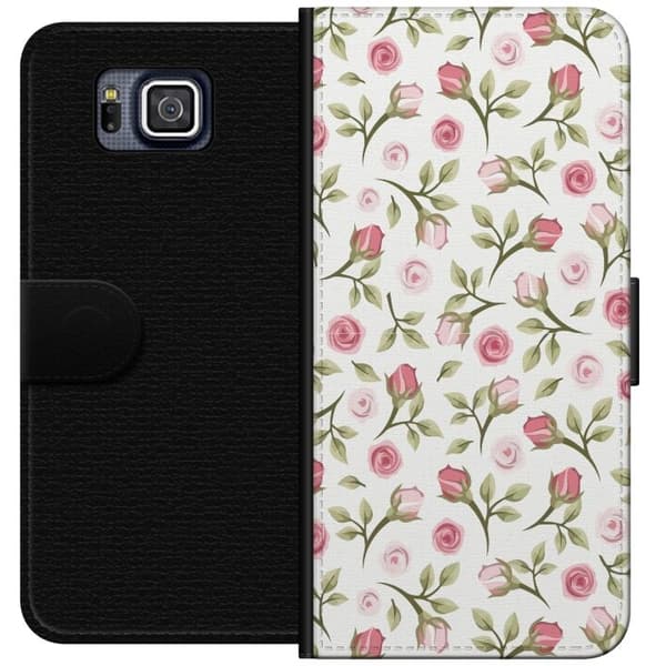 Plånboksfodral till Samsung Galaxy Alpha med Blommigt