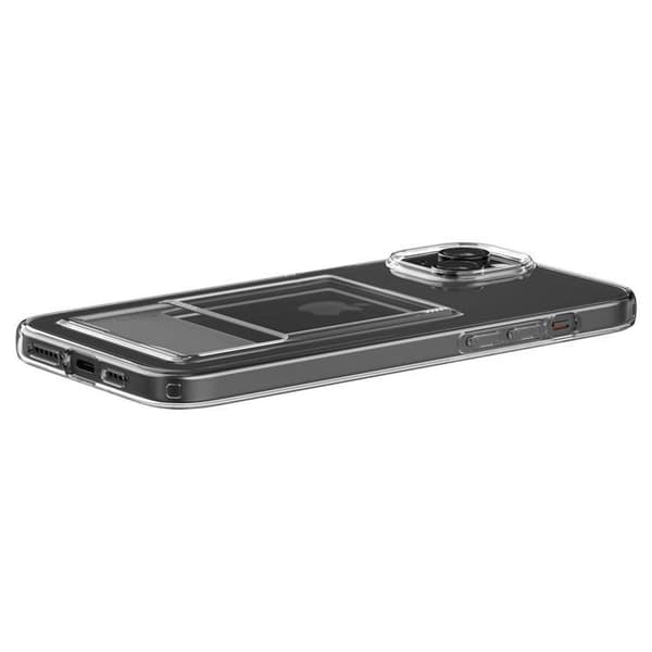 Spigen Mobilskal till iPhone 15 Plus Korthållare Crystal - Clear Transparent