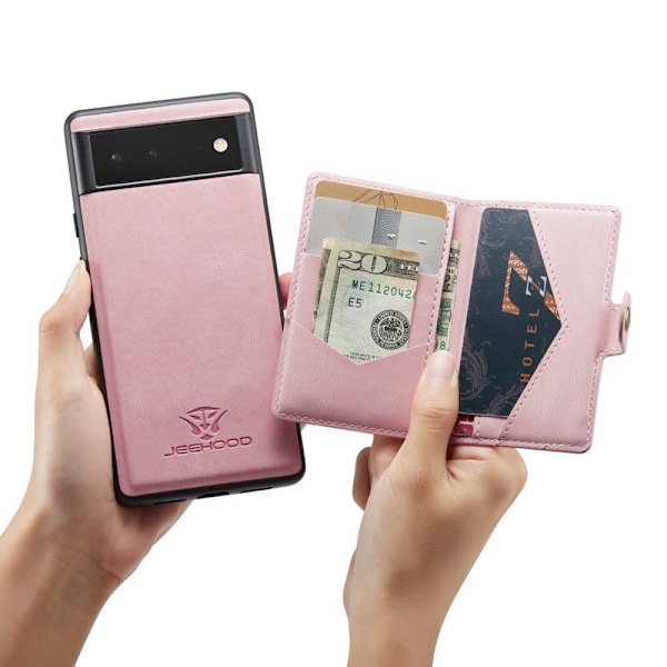 JEEHOOD Detachable Mobilskal Google Pixel 7 5G Roséguld
