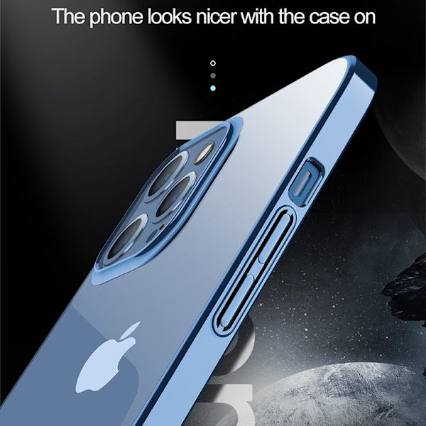 X-LEVEL Mobilskal till iPhone 15 Pro Clear Back Hard PC Guld