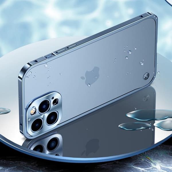 iPhone 14 Pro Max Skal Metall Slim - Silver Silver