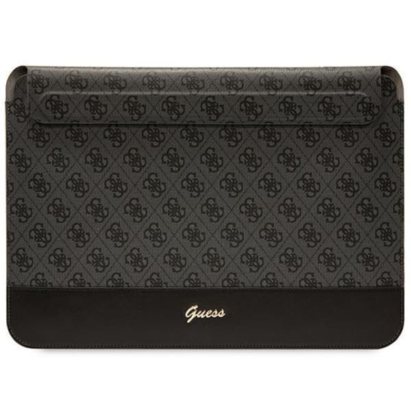 Guess Datorfodral 14" Stripe Metall Logo - Svart Svart