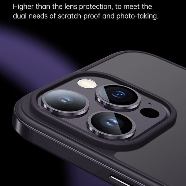 SULADA Minrui Mobilskal till iPhone 15 Pro Max TPU+Glas Blå