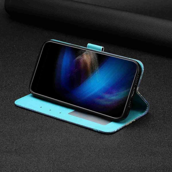 Plånboksfodral för Samsung Galaxy S26 Plus 3D-mönster Konstläder - Snöulv
