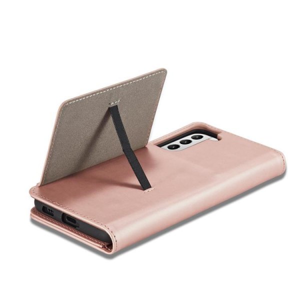 Galaxy S22 Wallet Case Magnet Stand - Pink