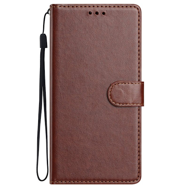 Samsung Galaxy S26 Plus Plånboksfodral Konstläder Ställfunktion - Brun
