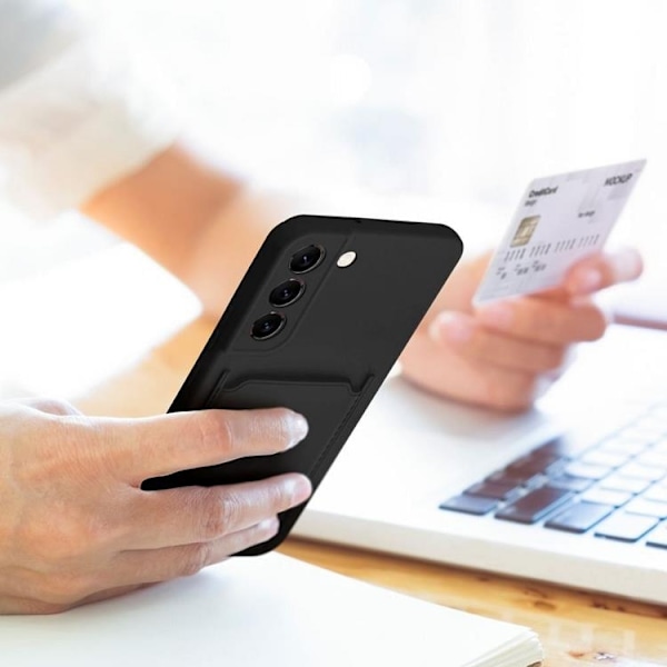 Galaxy S23 FE Mobilskal Korthållare - Svart Svart