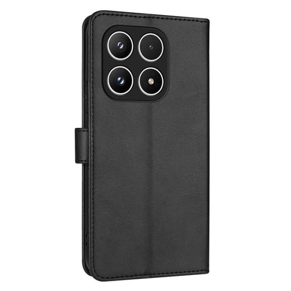AZNS Xiaomi 17 Plånboksfodral Konstläder - Svart