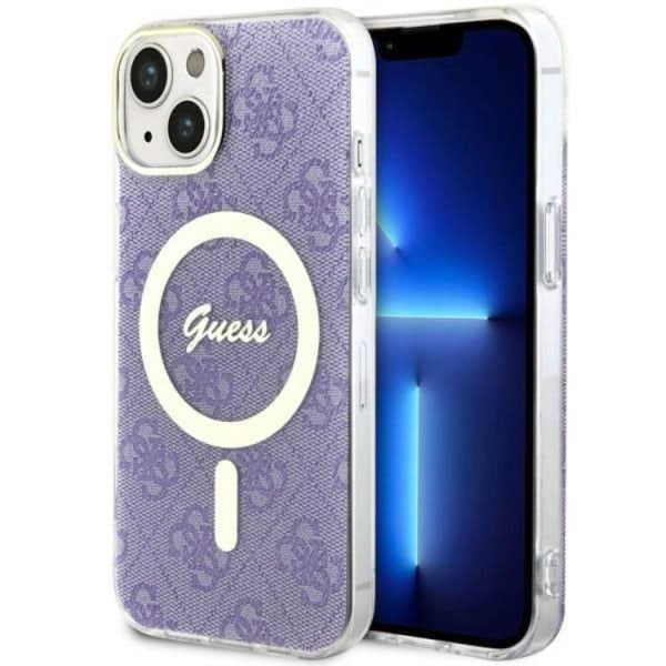 Guess iPhone 14 matkapuhelimen suojakuori MagSafe 4G - violetti