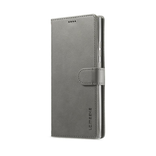 LC.IMEEKE Plånboksfodral för Samsung Galaxy Note20 - Konstläder - Grå