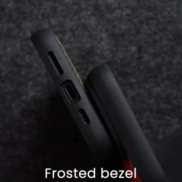 MELKCO Mobilskal till iPhone 14 Pro Äkta Läder + Mikrofiber + PC - Blå