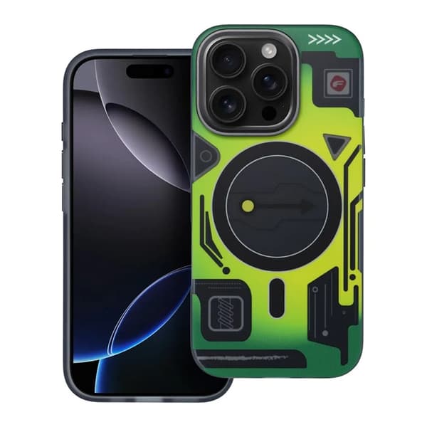 Forcell Telefontaske til iPhone 16 Pro Max MagSafe F-Protect - Cyber Grøn