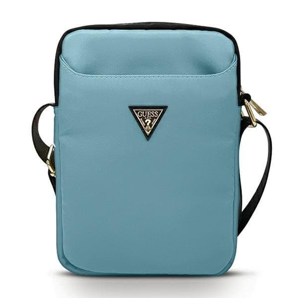 Guess Väska 10" Nylon Triangle Logo - Blå Blue