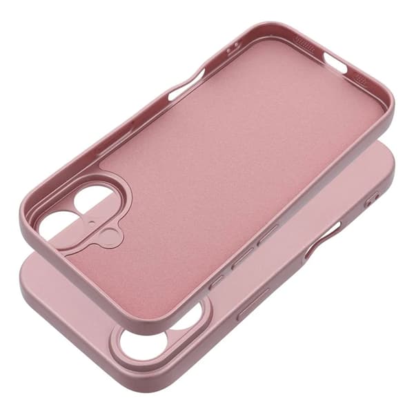 Telefontaske til iPhone 16 Plus Metallic - Lyserød Rosa