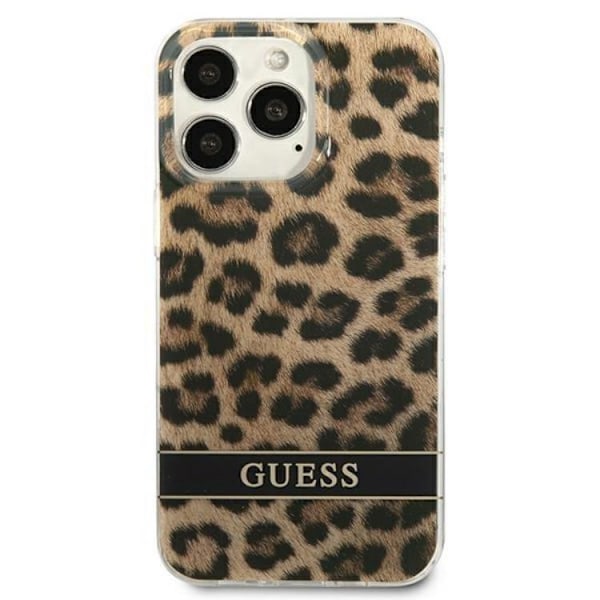 Guess iPhone 13 Pro Mobilskal Leopard - Brun