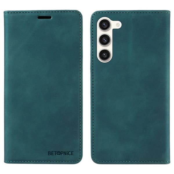 BETOPNICE 003 Plånboksfodral för Samsung Galaxy S23 - Konstläder - Grön