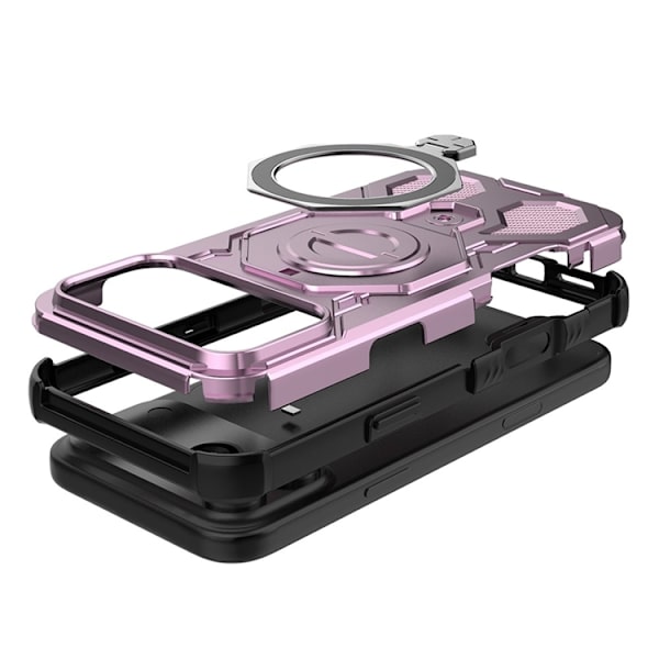 Mobilskal till iPhone 17 Pro Max Rotating Kickstand - Rosa Rosa