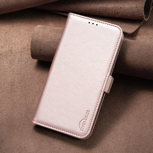 BINFEN Samsung Galaxy S26 Pro Plånboksfodral Konstläder Flip Folio - Rosa