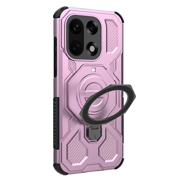 Mobilskal till OnePlus 15 5G Plast Stötsäker Med Kickstand - Rosa Rosa
