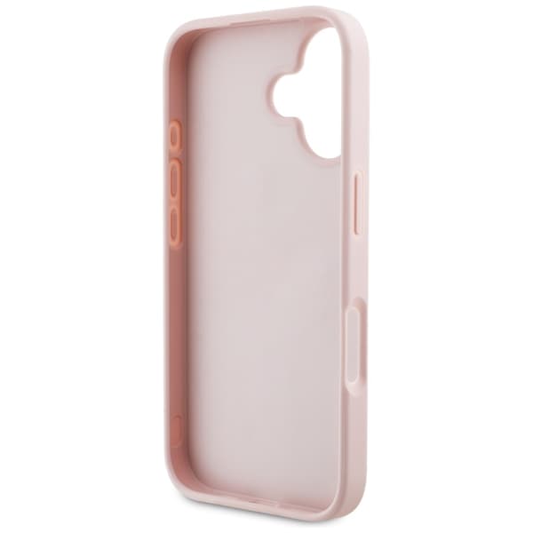 Guess Mobilskal till iPhone 16 Grained Roses Big 4G logo - Rosa Rosa