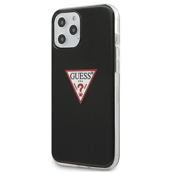 Guess Skal iPhone 12 & 12 Pro Triangle Collection - Musta Black