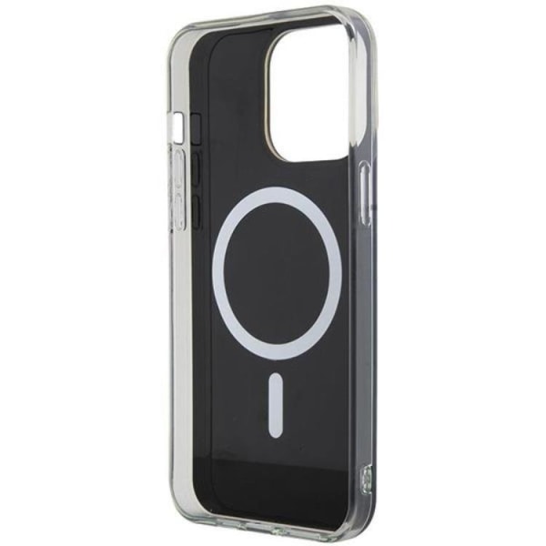 Guess iPhone 15 Pro Mobilskal Magsafe IML Iridescent - Svart